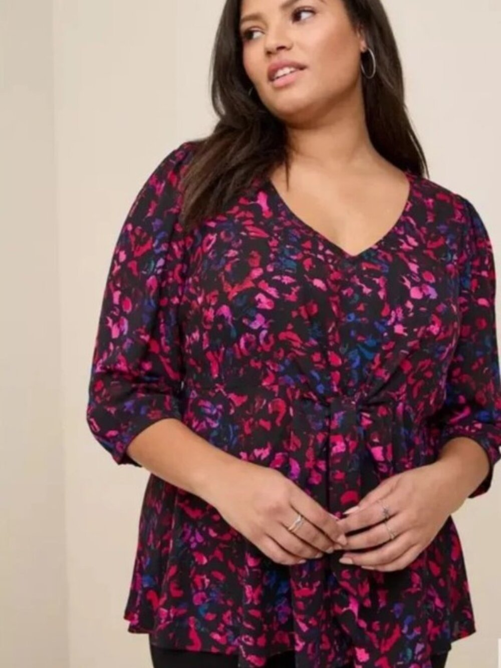 Torrid Size 1 (1X) Georgette Tunic